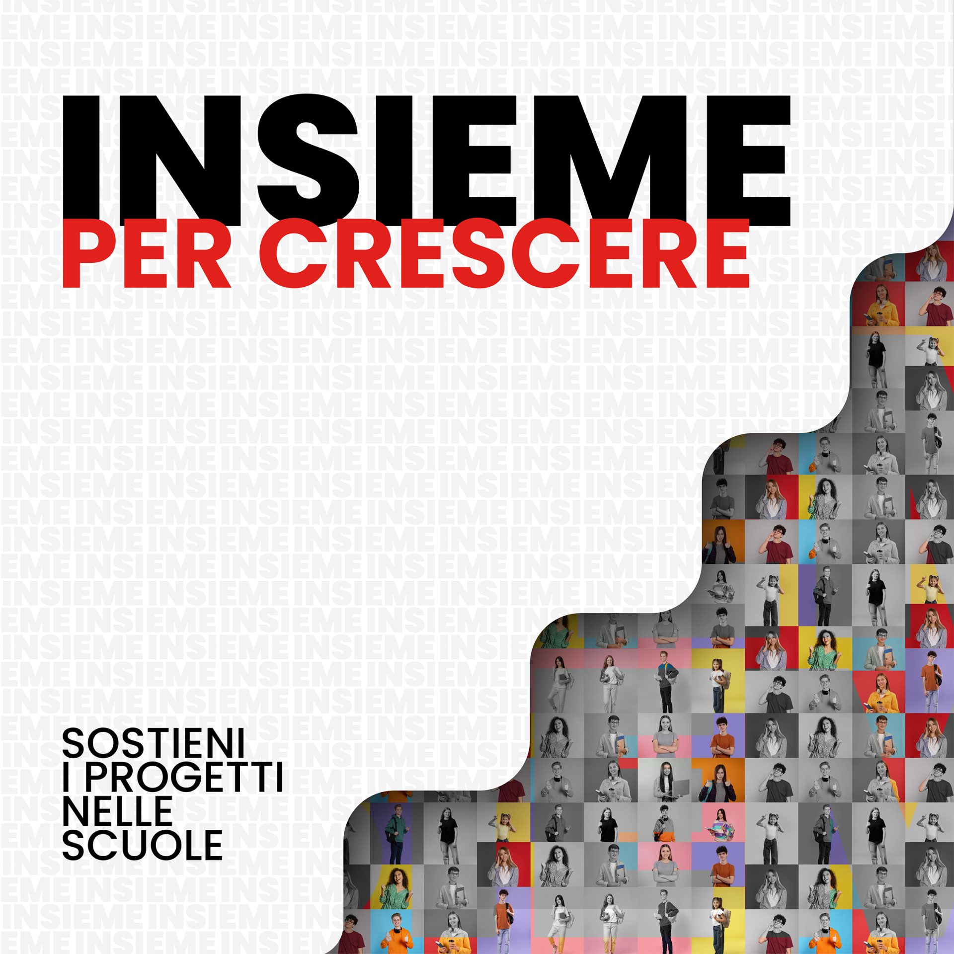 Slide mobile insieme per crescere Slide mobile insieme per crescere